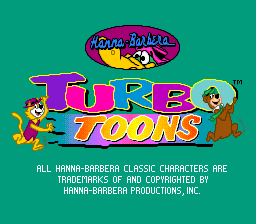 Turbo Toons (Europe) Title Screen